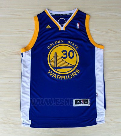 Camiseta Golden State Warriors Stephen Curry #30 Azul